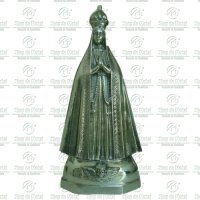 Imagem da Nossa Senhora Aparecida de corpo inteiro em  Alumínio Tam.60 cm