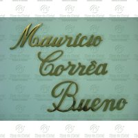 Kit Letras Bronze Cemitério até 53 Letras Tam.10x5cm