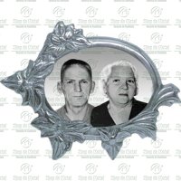 Porcelana Túmulo PB dupla Moldura Alumínio Tam.8x10