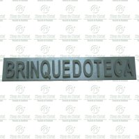 Letras para Identificação da Brinquedoteca em Alumínio Tam.6 cm, valor da palavra BRINQUEDOTECA