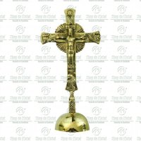 Cruz Bronze Catecumenato de Mesa Laudes Tam.17cm