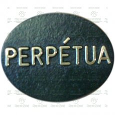 Placa Perpétua EM Bronze Tam.7x9 cm