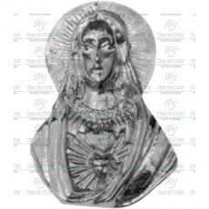 Sagrado Coração de Maria Túmulo em Alumínio Tam.17cm