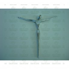 Cristo Estilizado para Túmulo em Alumínio Tam.25cm