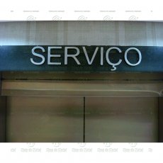 Letras para Identificação do Elevador de Serviço Alumínio Tam. 6 cm