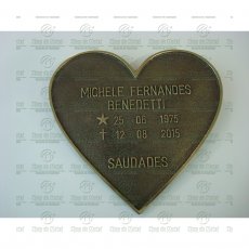 Placa para Túmulo em Bronze Envelhecido Tam.22x24 cm