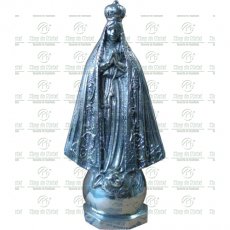 Imagem da Nossa Senhora Aparecida de corpo inteiro em Alumínio Tam.45 cm