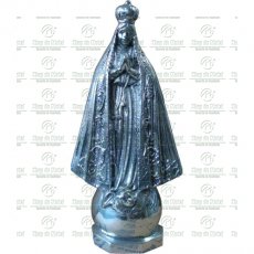 Imagem da Nossa Senhora Aparecida de corpo inteiro em Alumínio Tam.45 cm