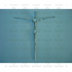 Cristo Estilizado para Túmulo em Alumínio Tam.35cm