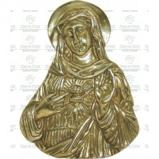 Sagrado Coração de Maria em Bronze Tam.30cm