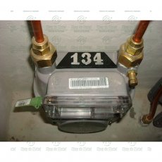 Identificação do Relógio do Gas, Kit com 8 Placas em Alumínio Tam:2,5x8 cm