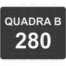 Placa para Identificação do Túmulo em Porcelana PB. Tam.8x10