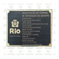 Placa comemorativa em Bronze Tam. 55x70 cm