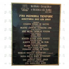 placa de Inauguração