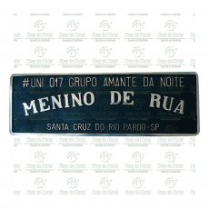 PLACA PARA IDENTIFICAR GRUPOS DE CAMINHONEIROS